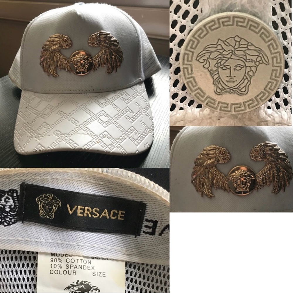 Versace White Cap for Men